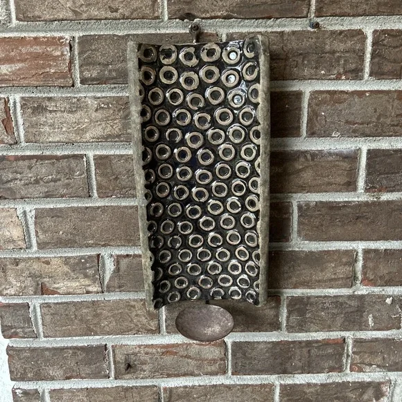 Sconce Large Wall Candle Holder 14x8 Outside/Inside Blue Grey Large - Picture 8 of 8